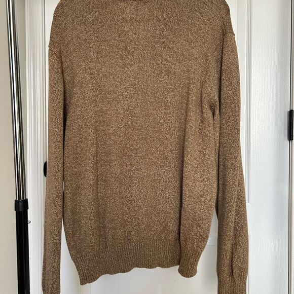 Tricots St Raphael Men’s Brown 1/4 Zip Pullover Sweater Shirt Size Extra Large - Picture 4 of 10